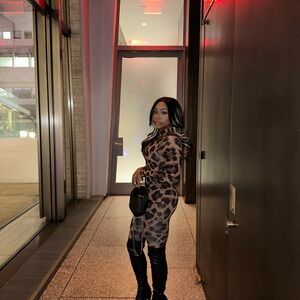 Naked Wardrobe Leopard Print Bodysuit